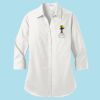 Ladies 3/4 Sleeve Carefree Poplin Shirt Thumbnail